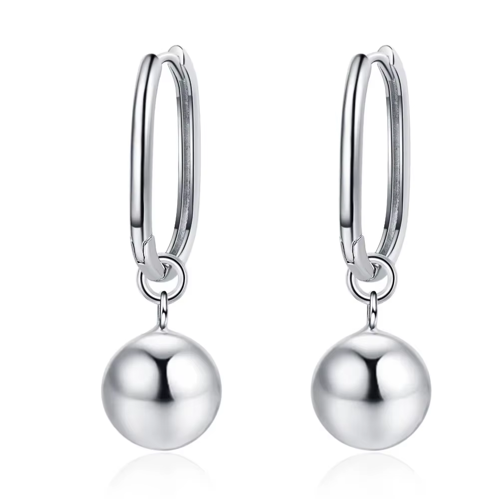S925 Silver Pearl Ball Earrings for Girls – Lilvelle jewellery edit