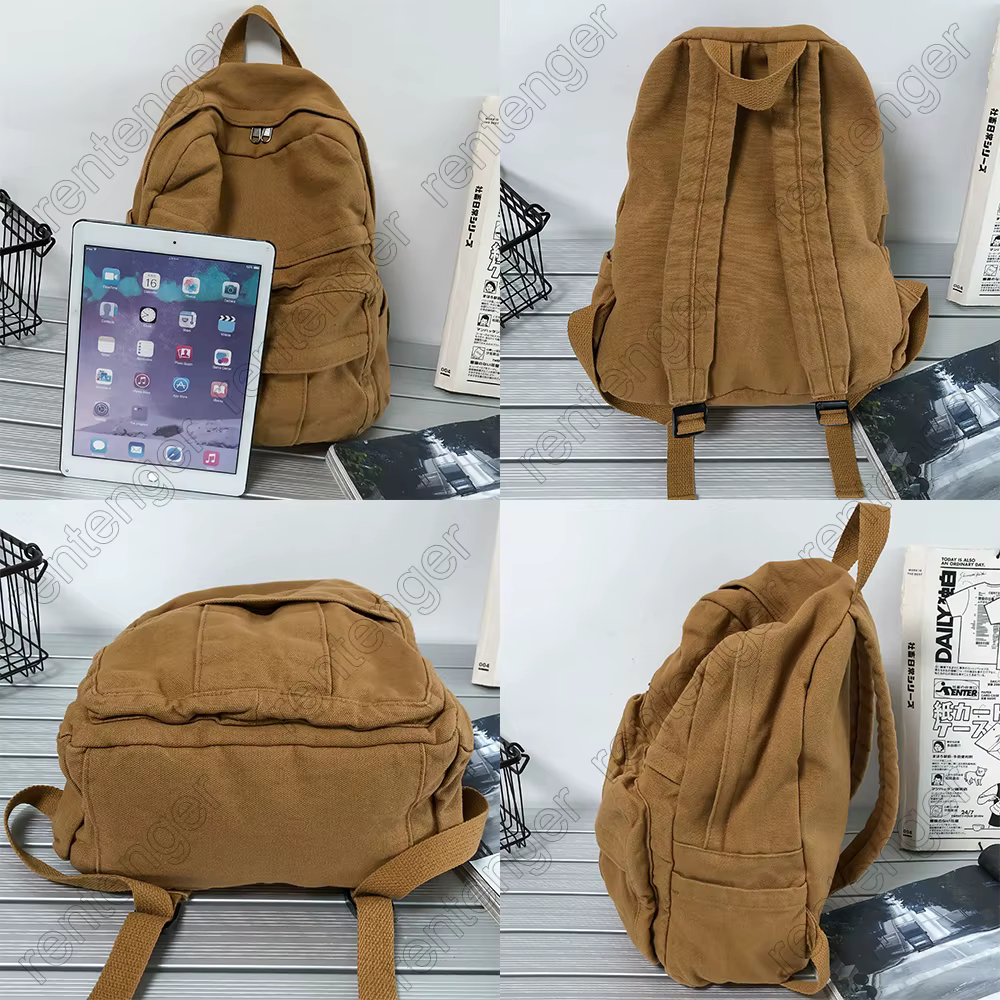 Vintage Fabric School Bag