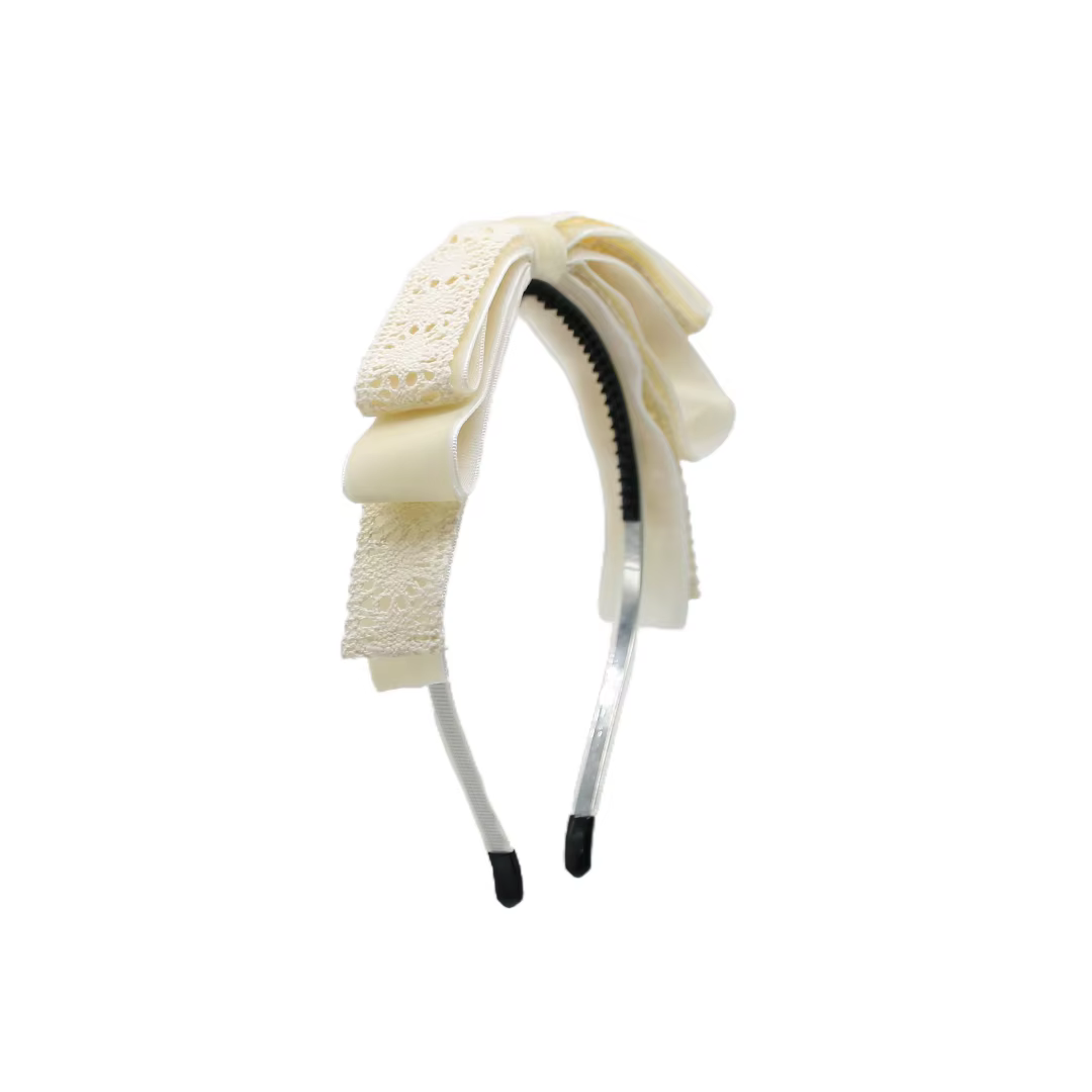 Lace Velvet Bow Headband Headband