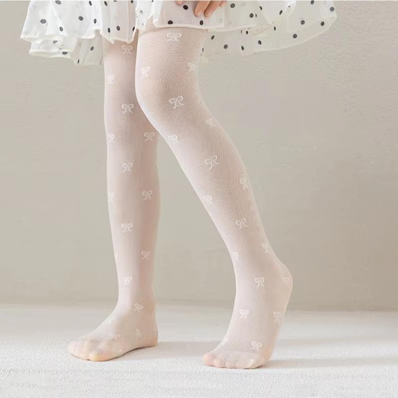 Bow Print Fine Tights
