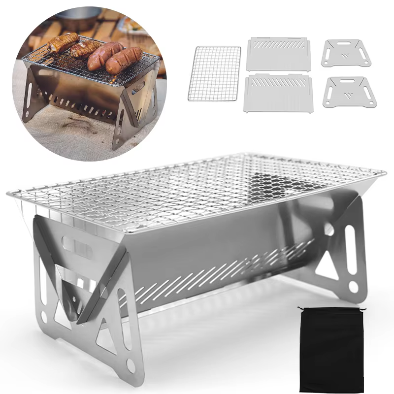 Portable Folding BBQ Grill – Lilvelle gift for Tatty
