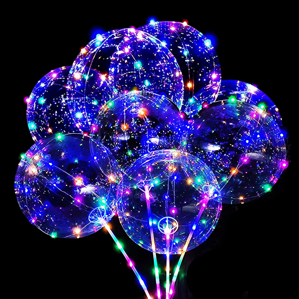 Colorful LED Light up Party Balloons with Stick