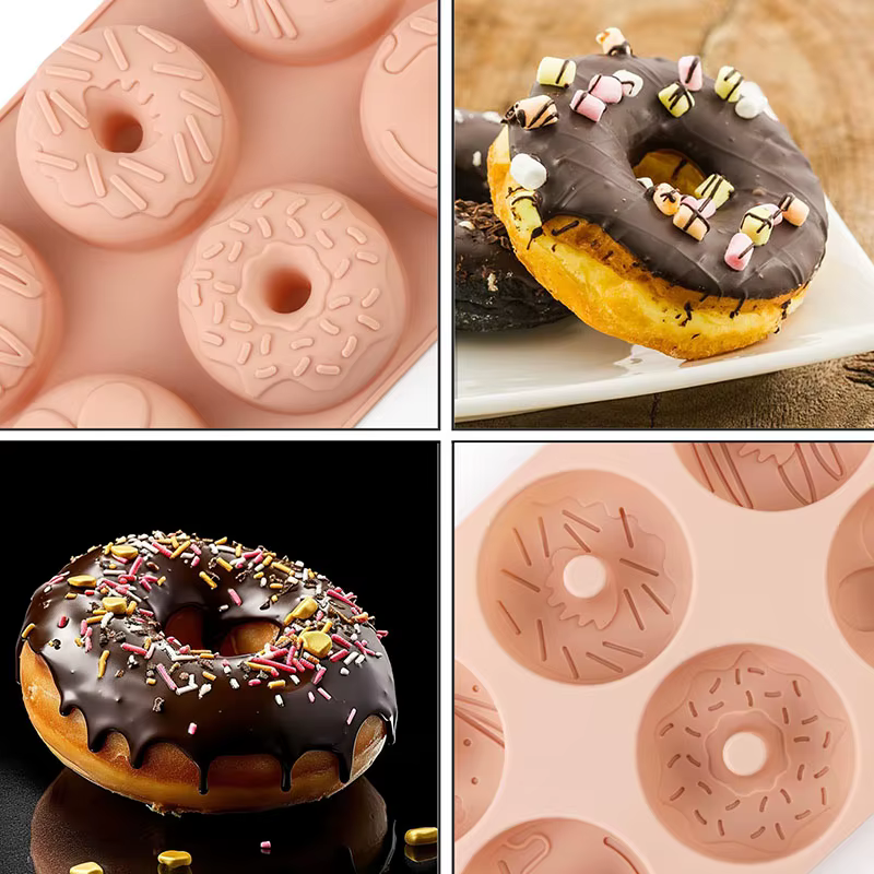 Mini Fluted Doughnut Mould – 6 Cavity