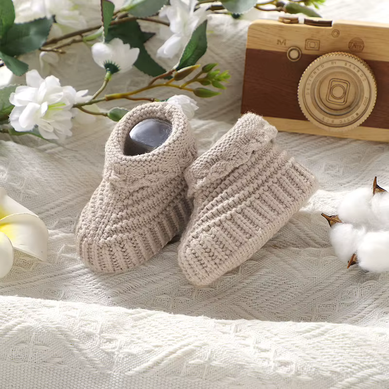 Newborn Baby Shoes Knit Sock Shoes
