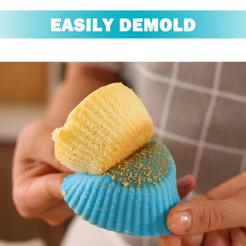 Colourful Silicone Baking Cups