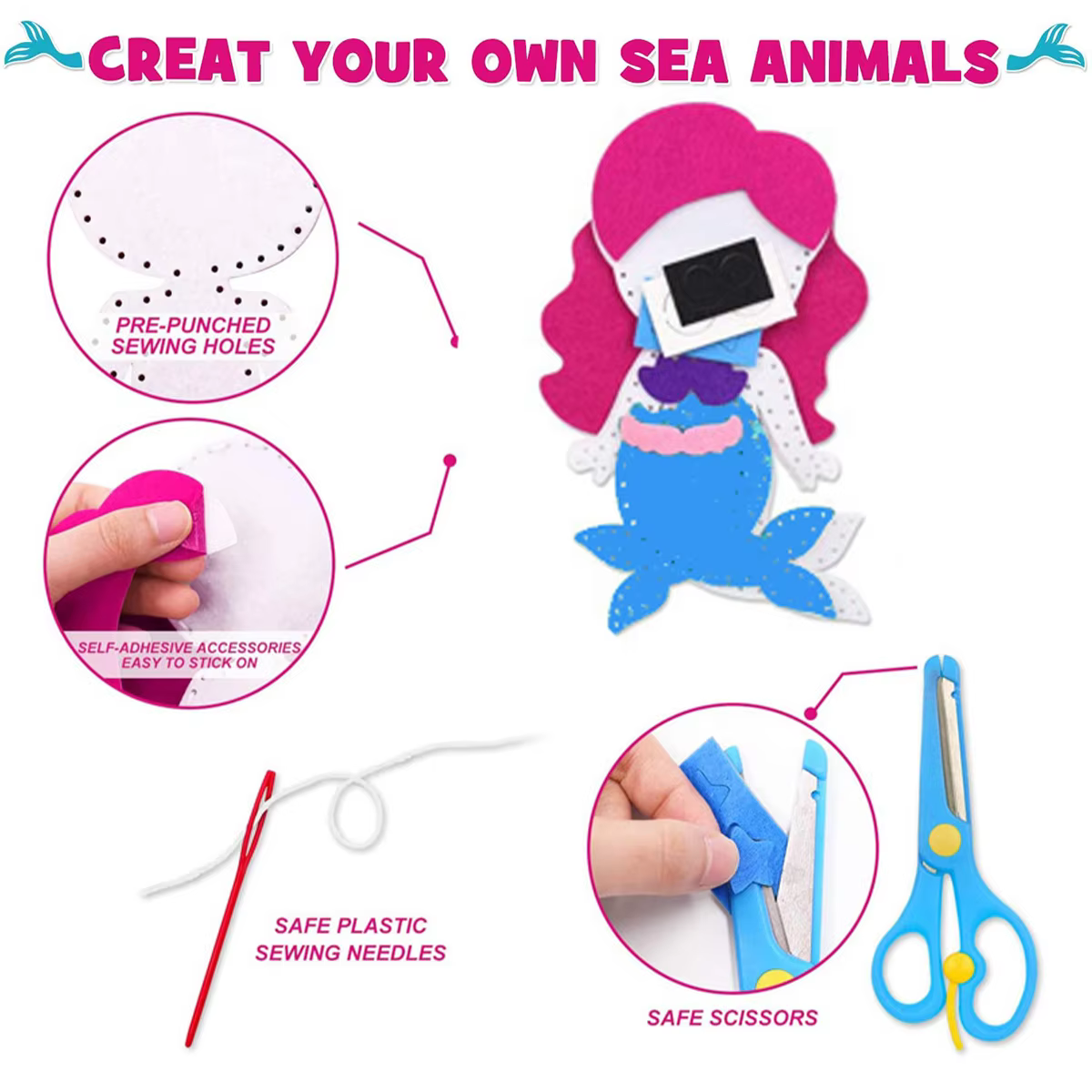Sea Animals Sewing Kit