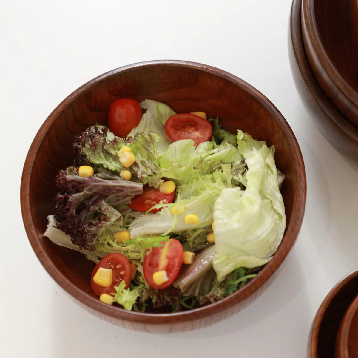 Solid Wood Stackable Bowl