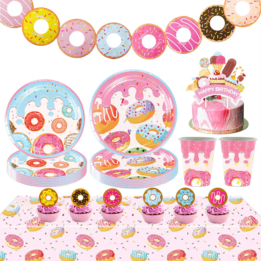 Donut tableware set – Lilvelle Chanukah party finds