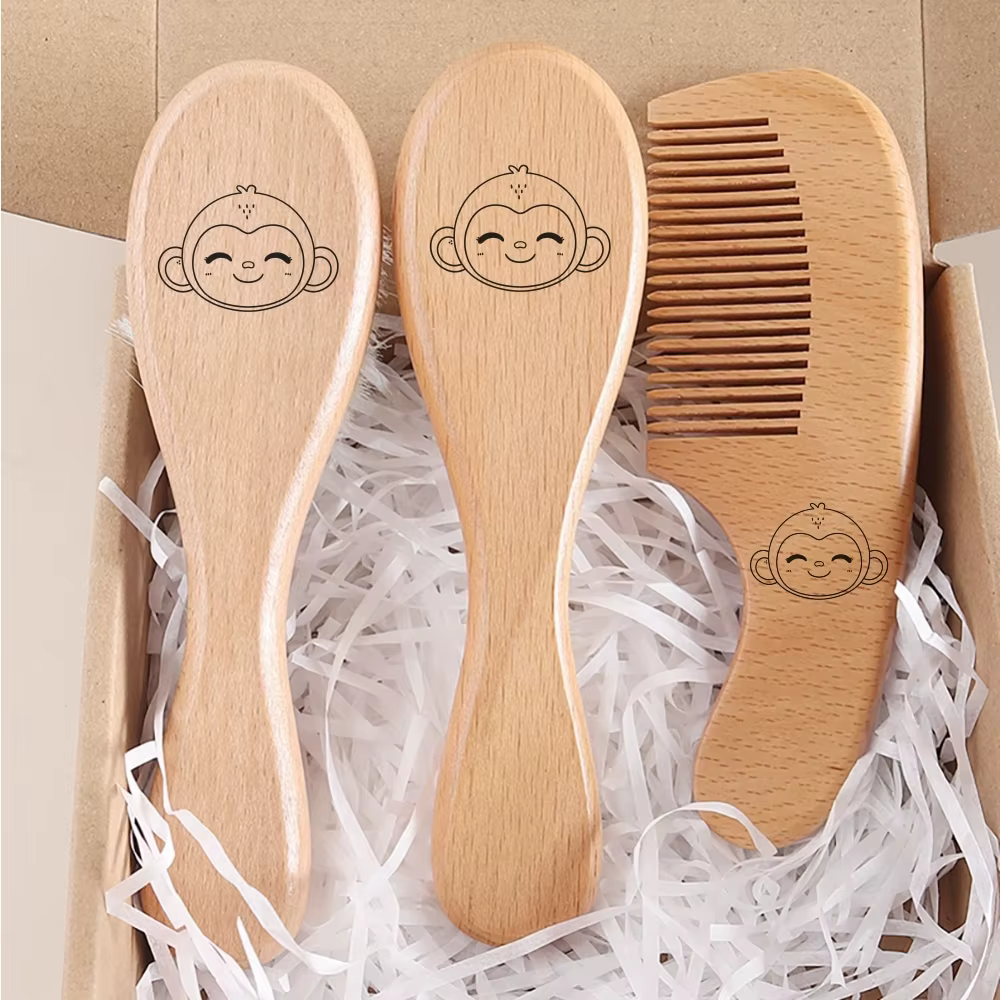 Engraved Brush & Comb Gift Box