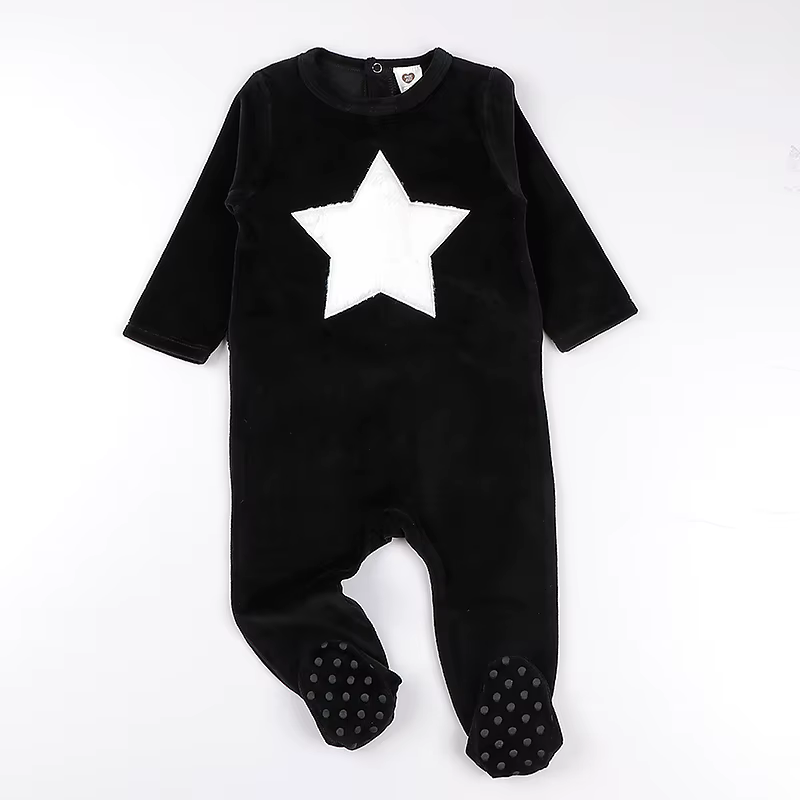 Star Baby Footie Romper from Bloom Family Fashion on AliExpress