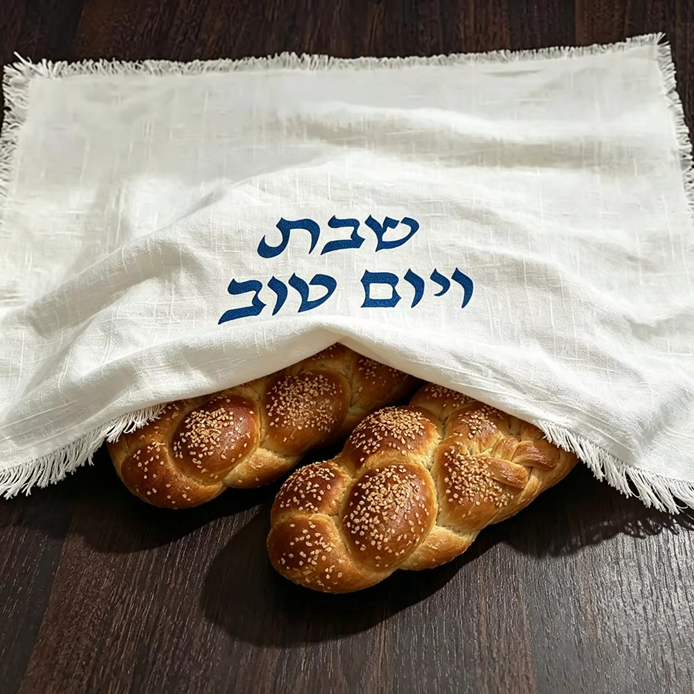 Raw-Edge Cotton Challah Covers