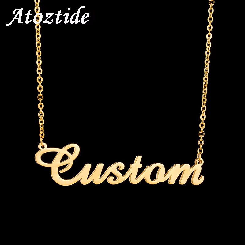 Atoztide Personalised Name Necklace – Lilvelle jewellery edit