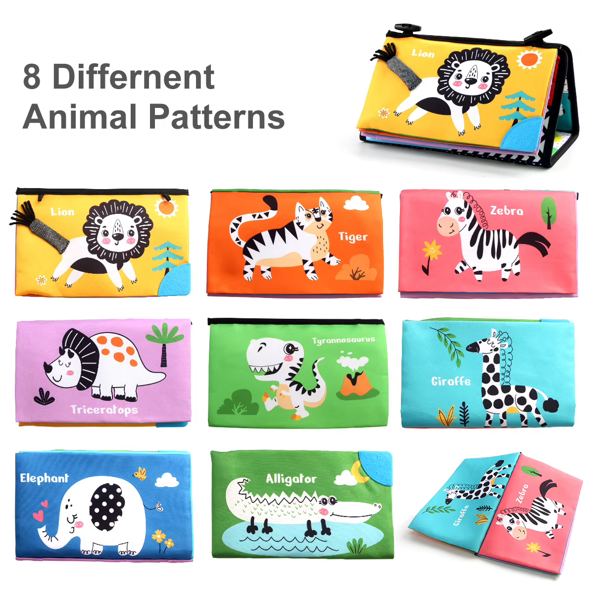 Black & White Tummy-Time Mirror – Sea life