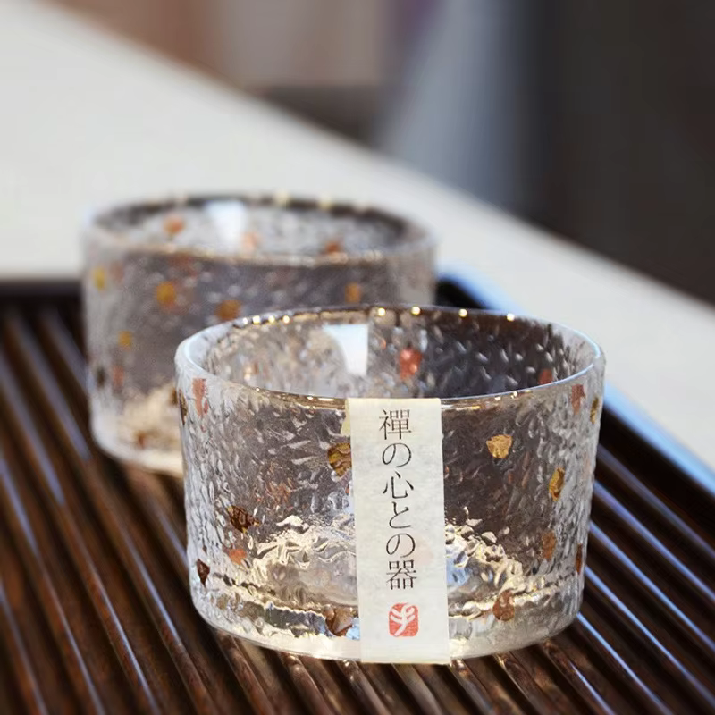 Gold Rim Glass Teacups