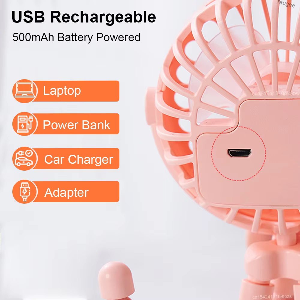 Clip-On Pram Fan – USB Rechargeable