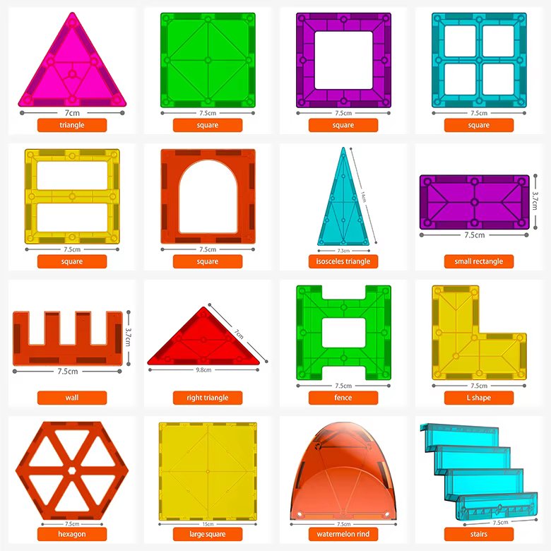 VINEDI Magnetic Building Blocks Construction Set Game Magnet