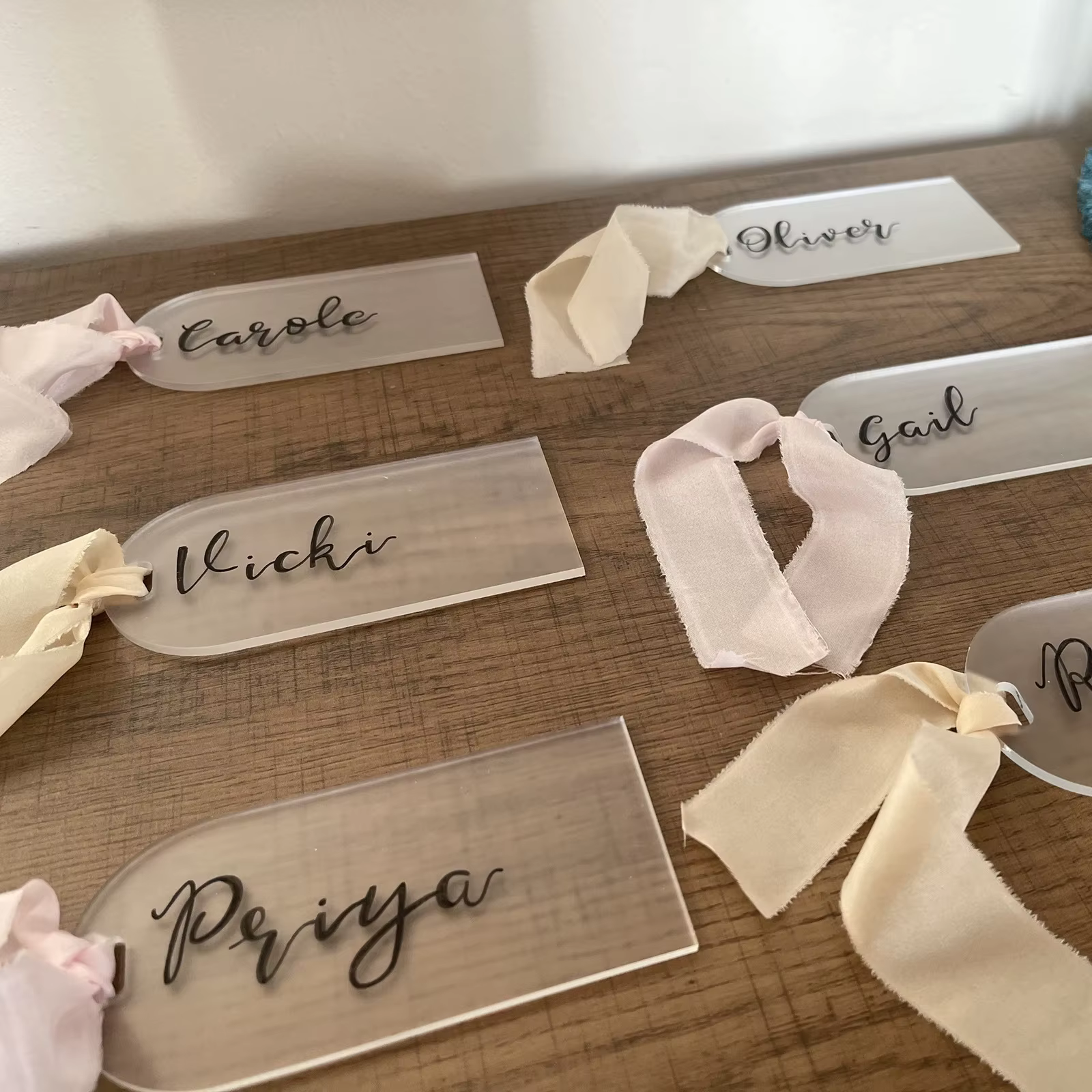 Frosted Acrylic Name Card Set