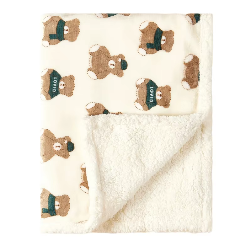 Warm Quilted Winter Baby Blanket
