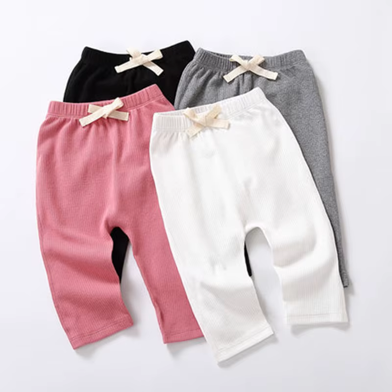 Cotton Ribbed Kids' Leggings – Style 1 from Bloom Family Fashion on AliExpress