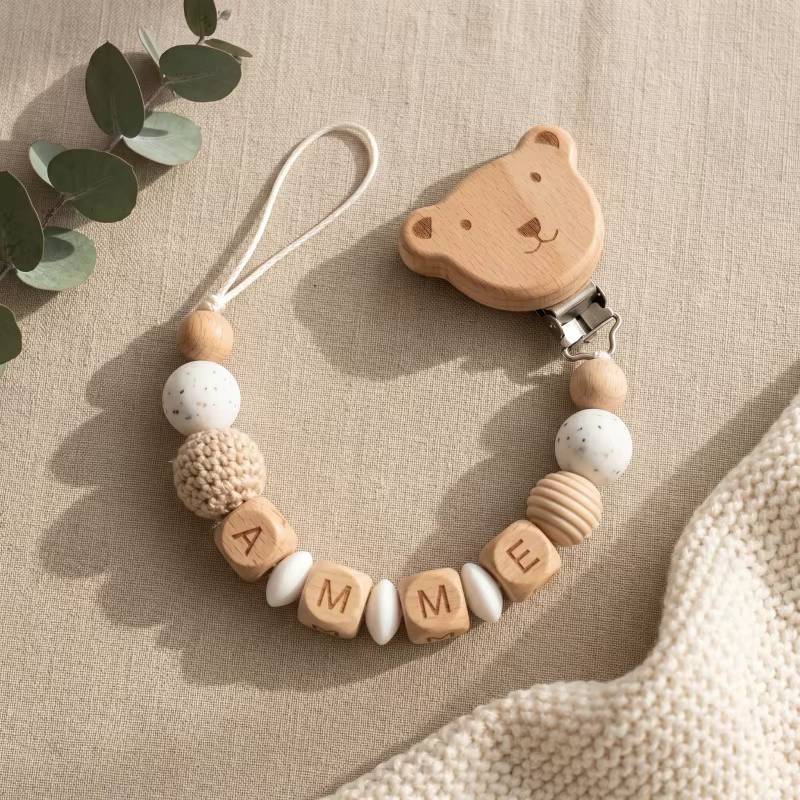 Personalised Name Dummy Clip