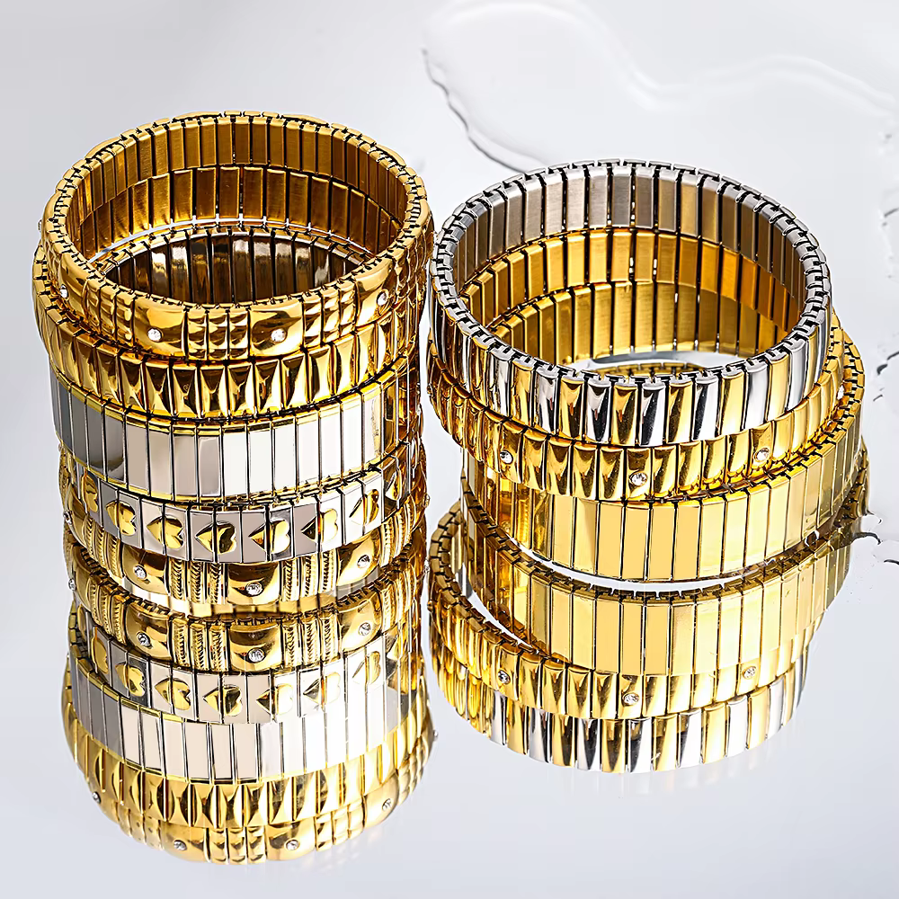 Freetry 18k Gold-Plated Stacking Bracelet – Lilvelle jewellery edit
