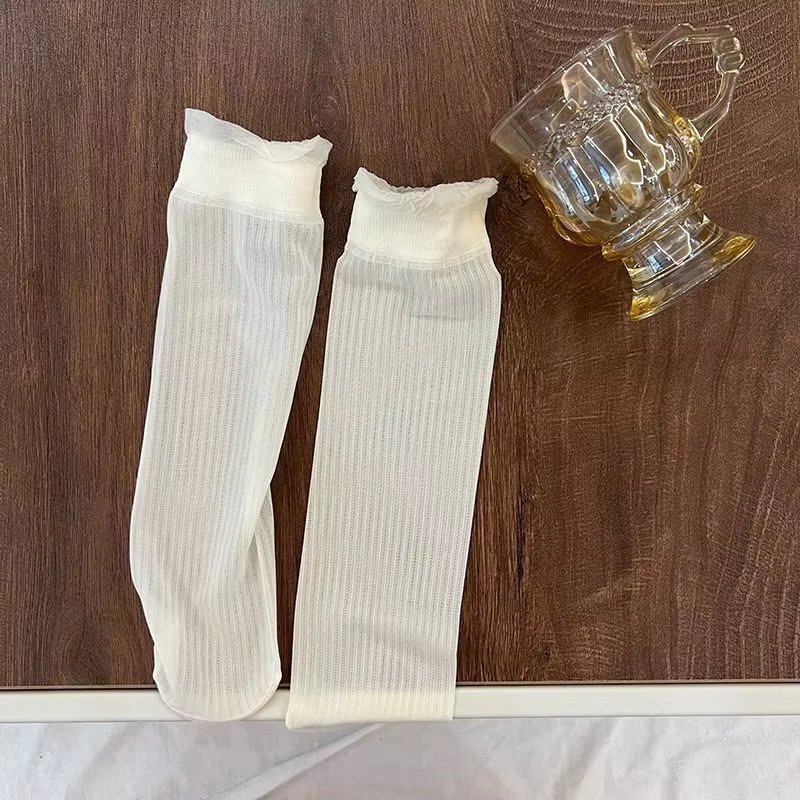 Lace Frill Knee Socks