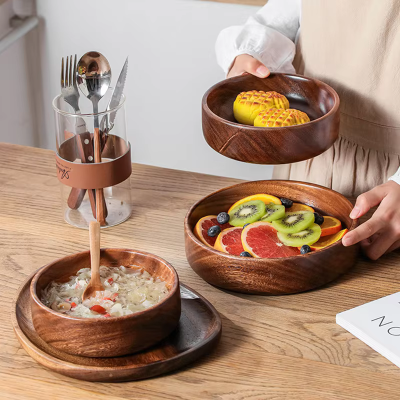 Walnut Wood Salad Bowl
