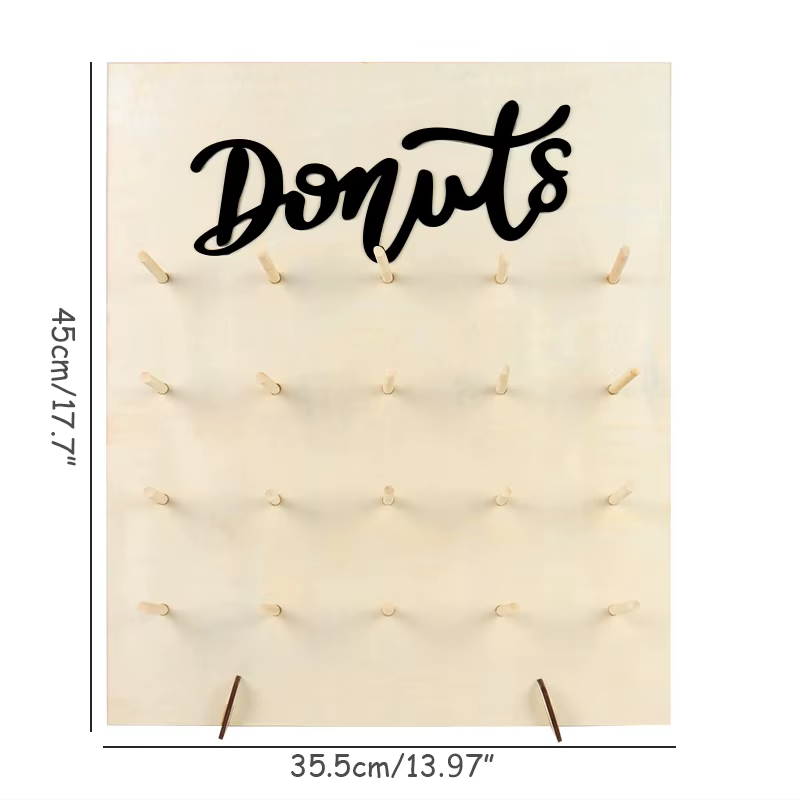 Wooden Doughnut Display Wall