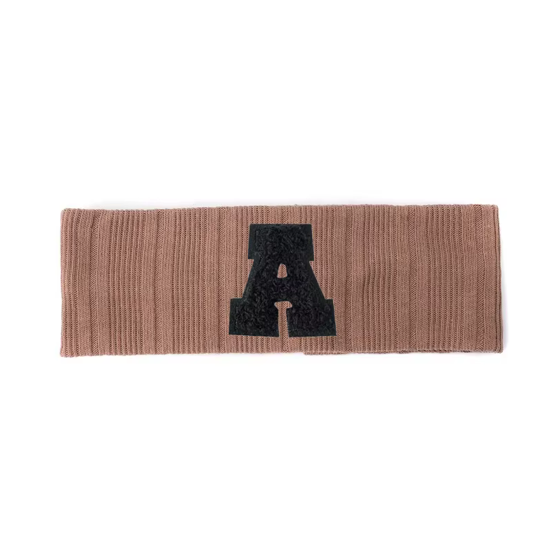 Chenille Letter Patch Headband