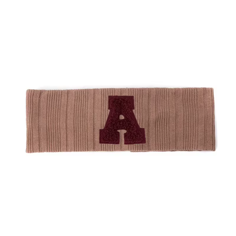 Chenille Letter Patch Headband