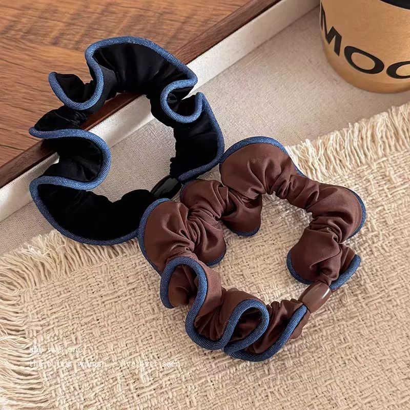 Solid High Elasticity Hair Ties Rope Ponytail – 2-Piece Set