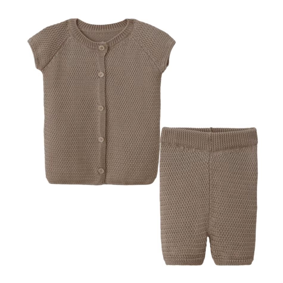 Knitted Collection – Caramel Baby Set