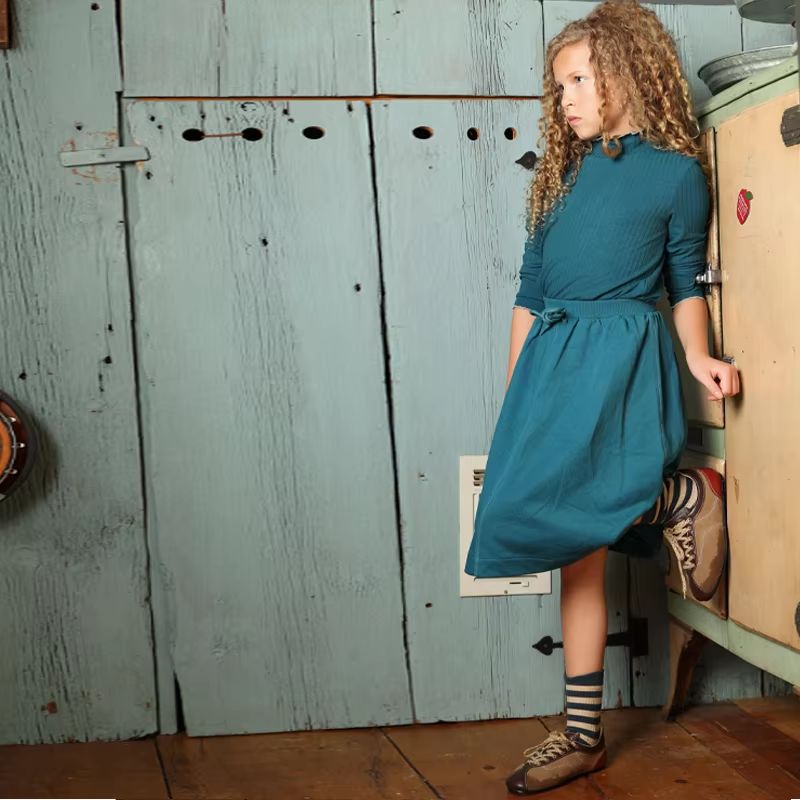 Teal & Lavender – Blue Dress