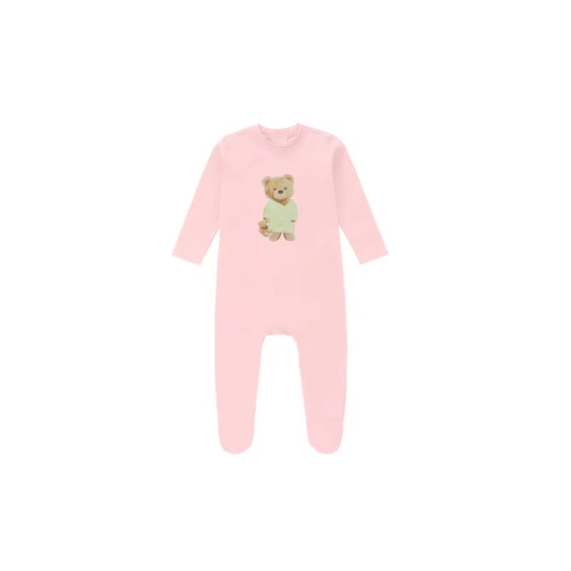Teddy Bear Pyjamas – Pink Romper
