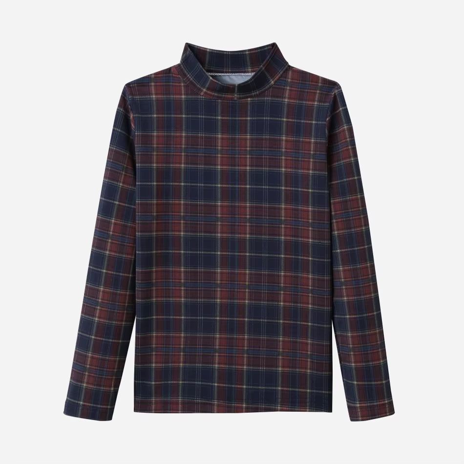 Denim Varsity Collection – Plaid Mockneck – Ali Specials AW26