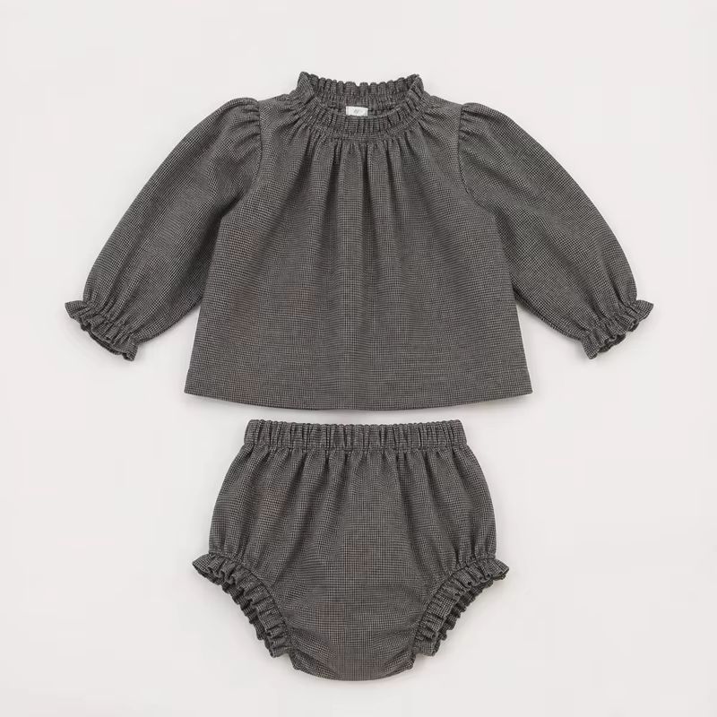 Heritage Weave Cocoa Baby Bloomer Set – Ali & Co AW26