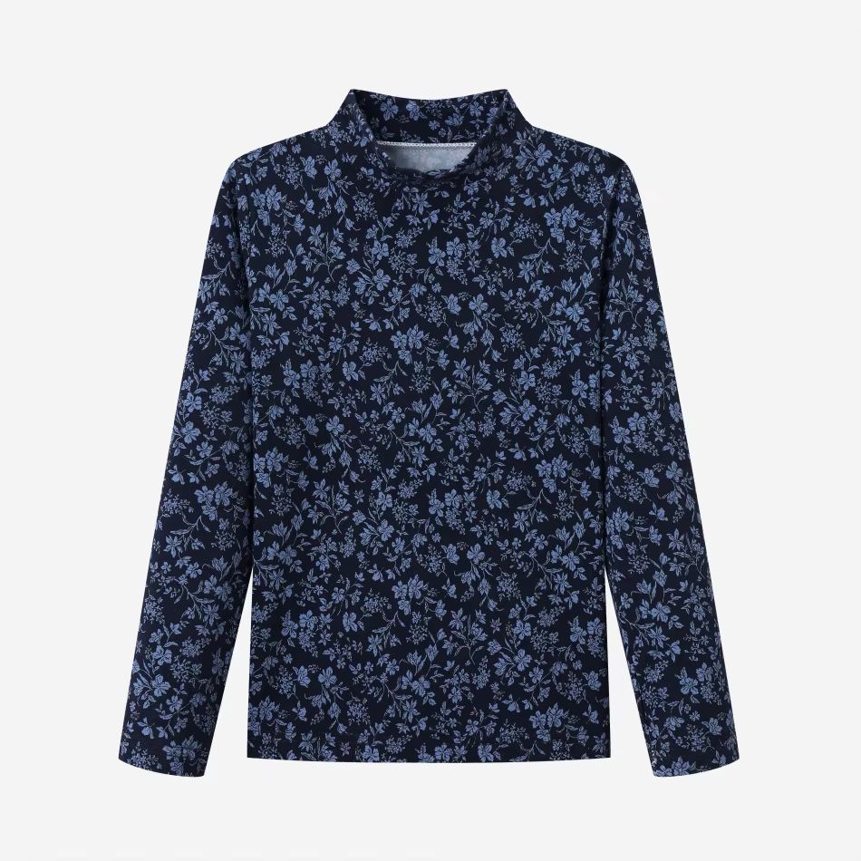 Denim Varsity Collection – Blue Mockneck – Ali Specials AW26
