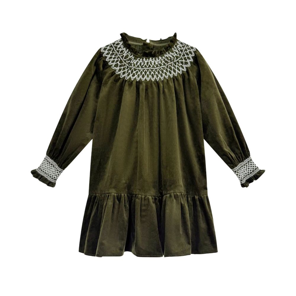Deep Olive Corduroy Collection Deep Olive Corduroy Dress – Ali Plus AW26