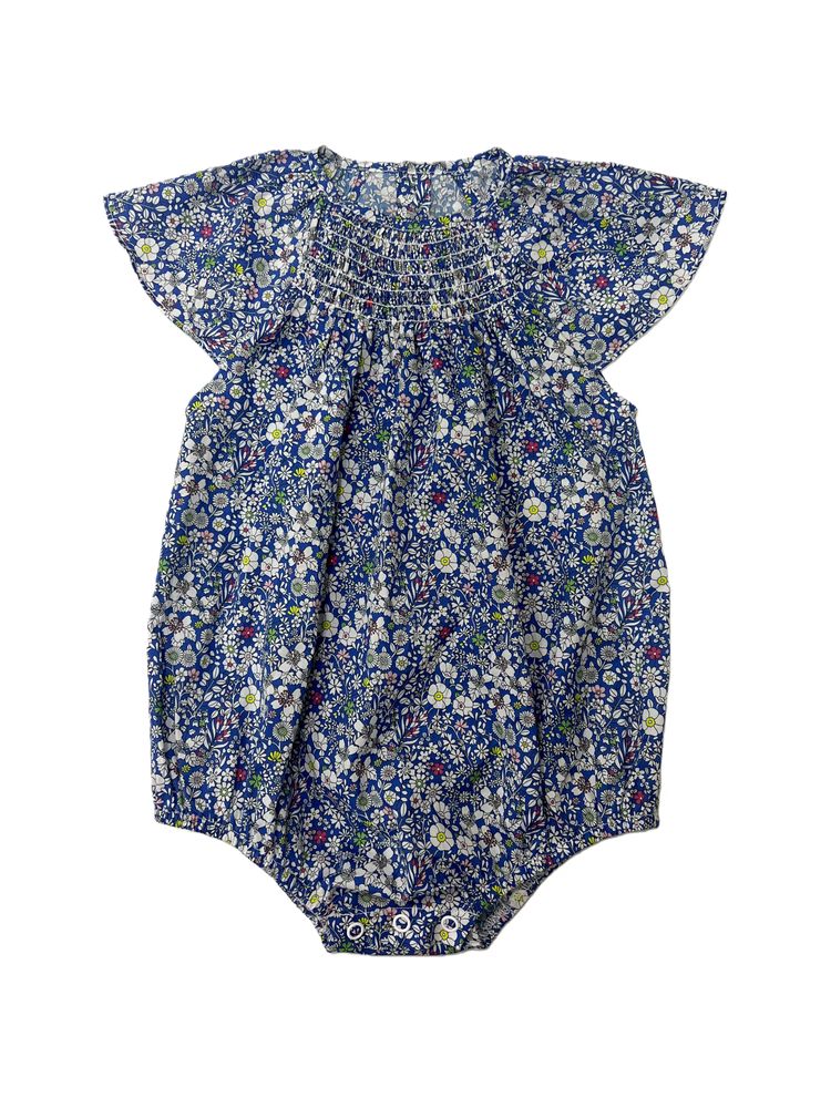 Smocking Floral Collection – Baby Girl Romper