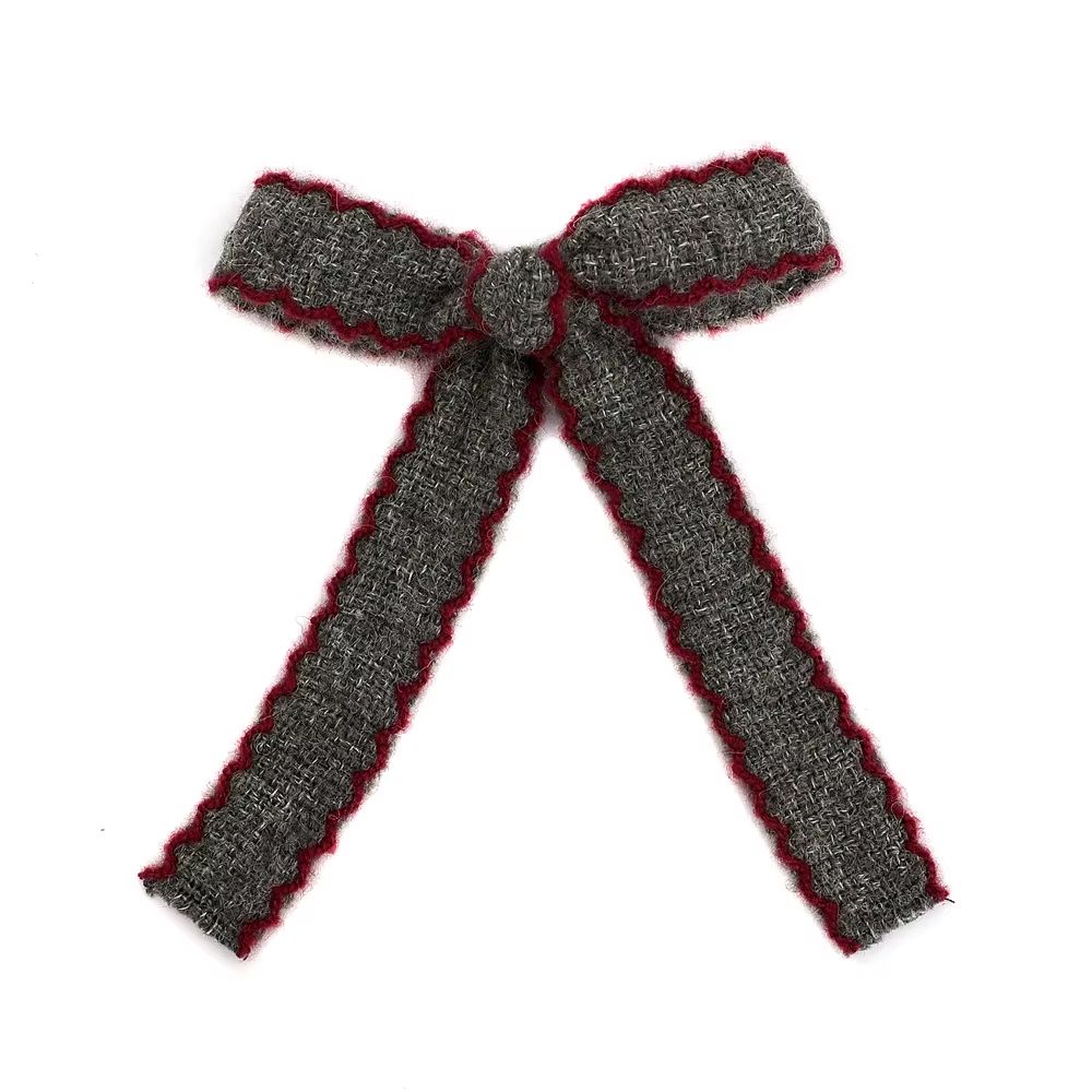 Herringbone Medium Bow Hair Clip