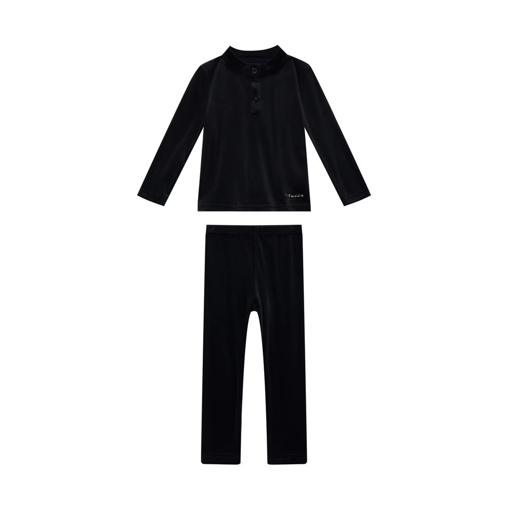 Black Velvet Pajama Collection β Boy Velvet Set β Ali Mali AW26