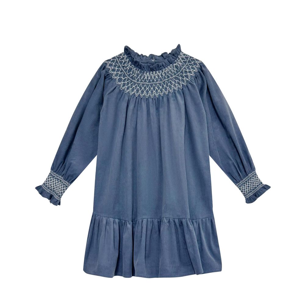Dusty Blue Corduroy Collection Dusty Blue Corduroy Dress – Ali Plus AW26