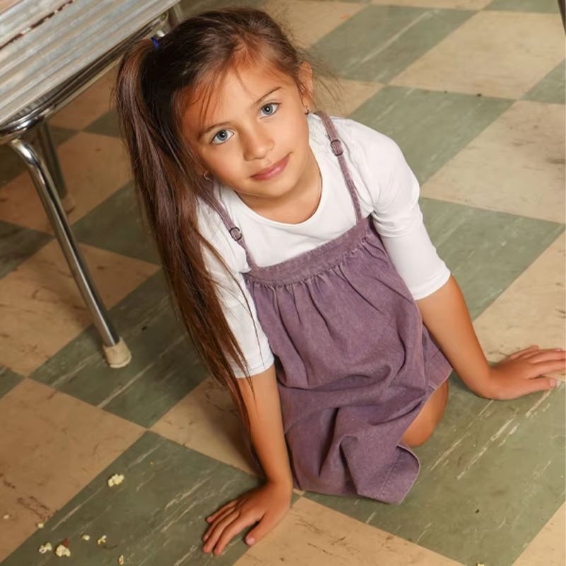 Denim Dash Plum Denim Skirt