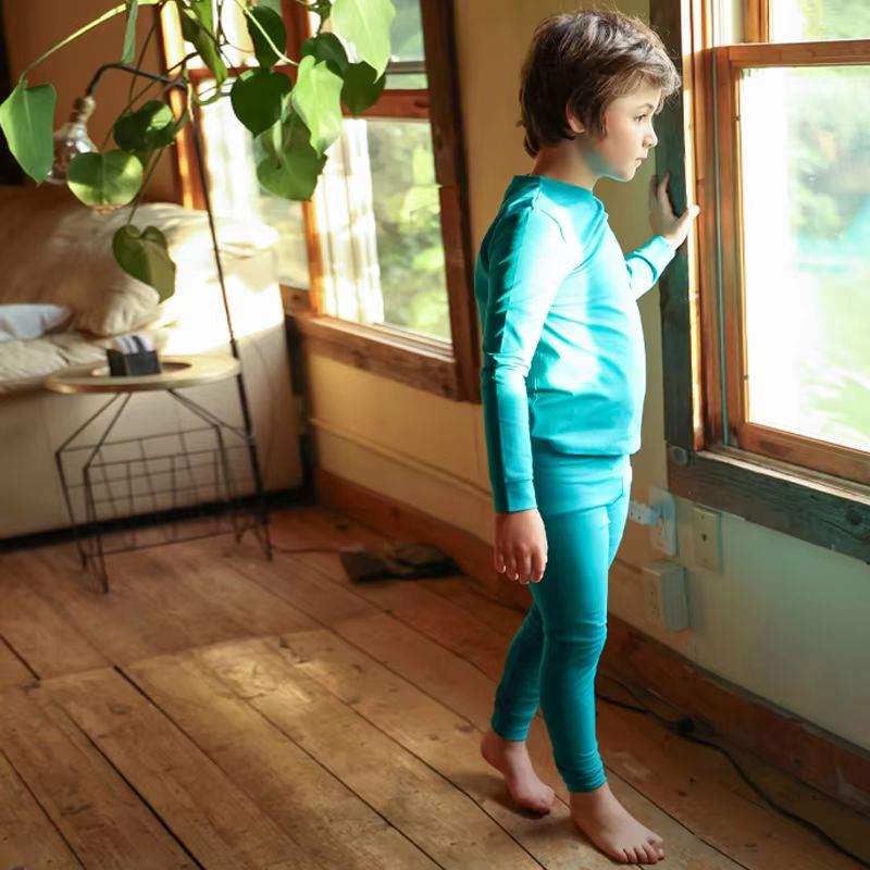 Dusk Dye Girls Pink Long Top & Pants Set