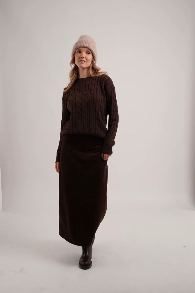Retro Corduroy Collection – Dark Green Mockneck