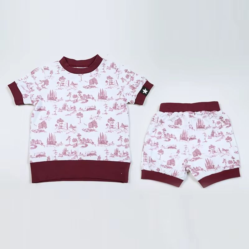 Toile Tranquility Pajamas – Girl Short Pajamas