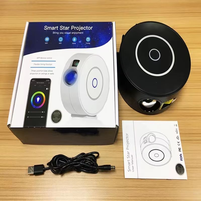 Smart Aurora Galaxy Projector – Black