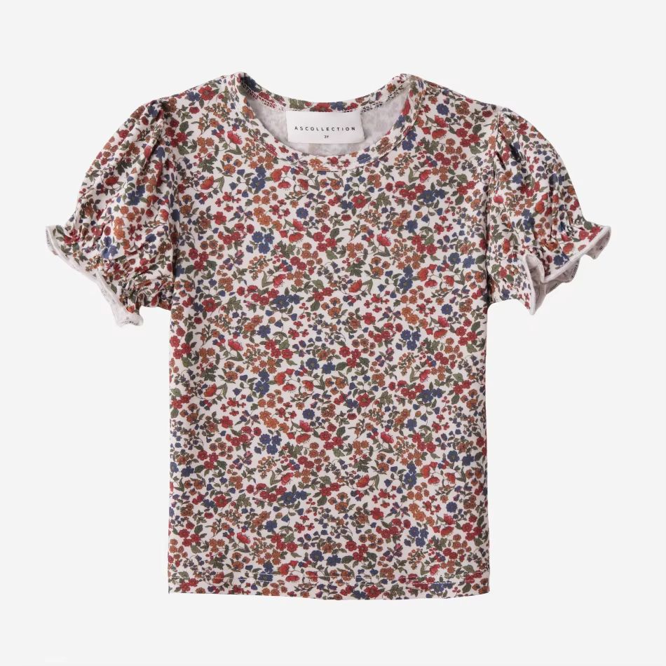 Black Denim Collection – Red Floral Short