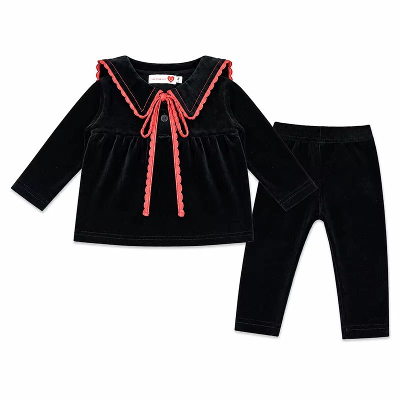 Shabbos Robe Collection– Black Baby Girl – I Love Ali AW26