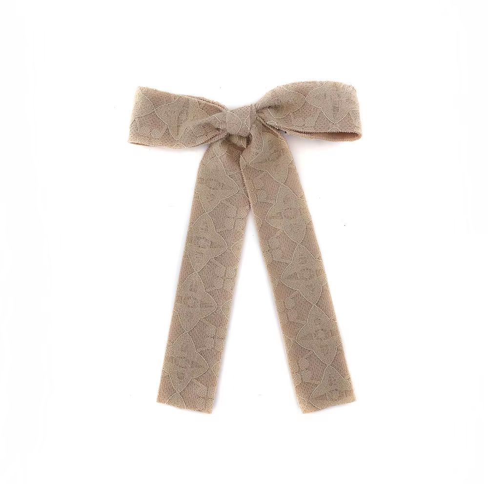 Plush Lace Hair Bow Clips Large Hair Clip